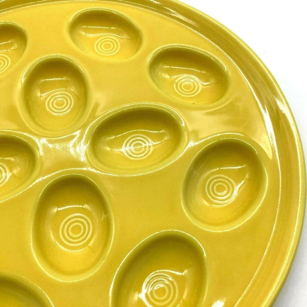 Fiesta Yellow Egg Platter - Picture 5 of 11